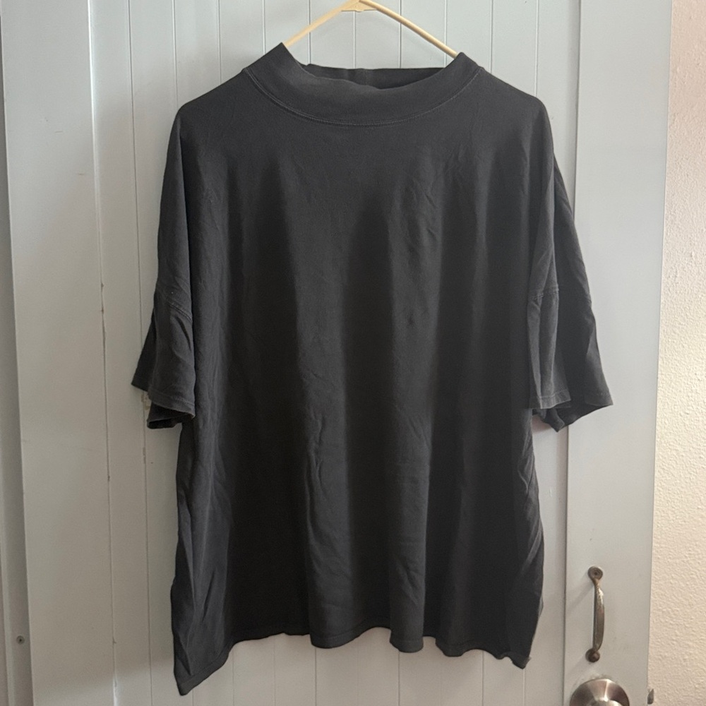 Free People Mock Neck Oversized T-Shirt